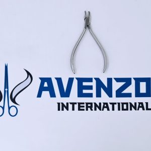 Orthodontic pliers and "AVENZOR INTERNATIONAL" logo on white background.