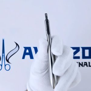 Side profile of a vertical clear aligner plier showcasing the tip design.